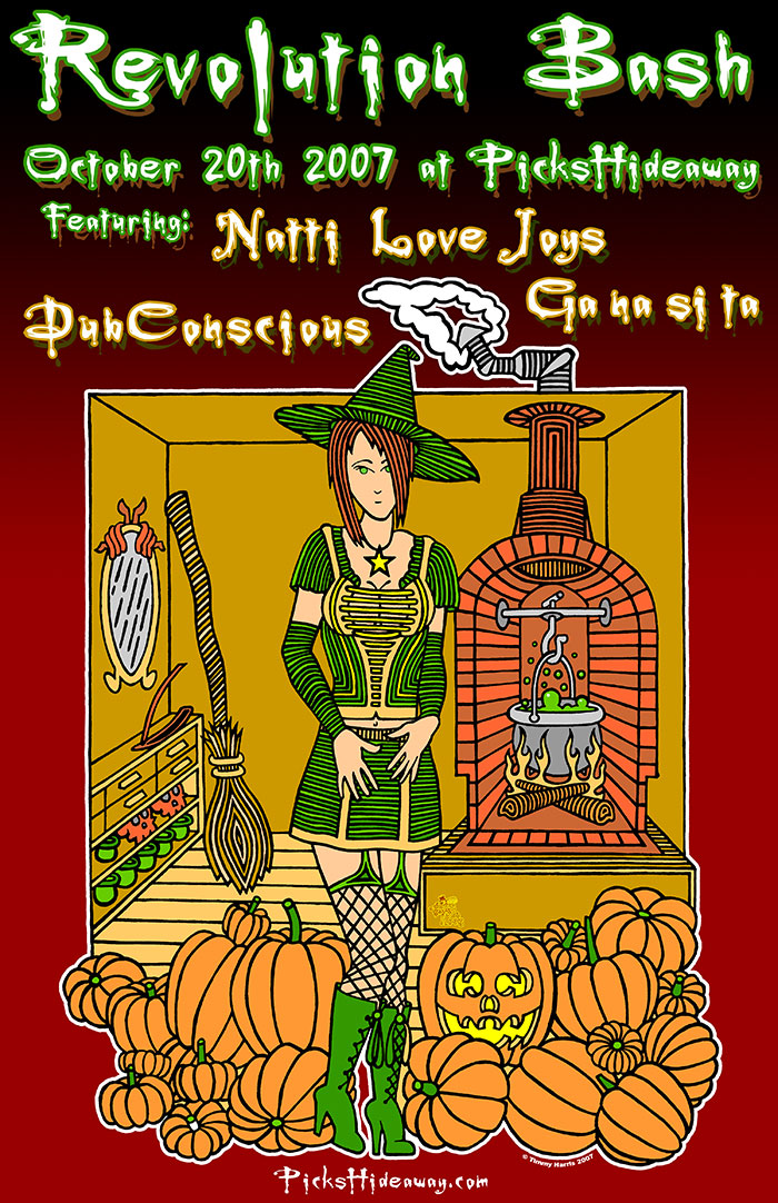 Pick's Hideaway Revolution Bash Halloween — Poster