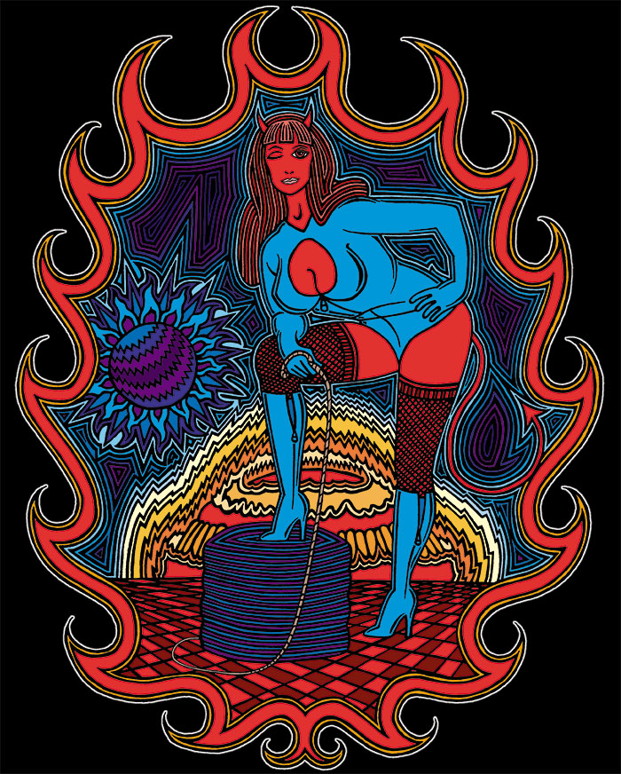 Bettie Page Devil Girl — Color Design