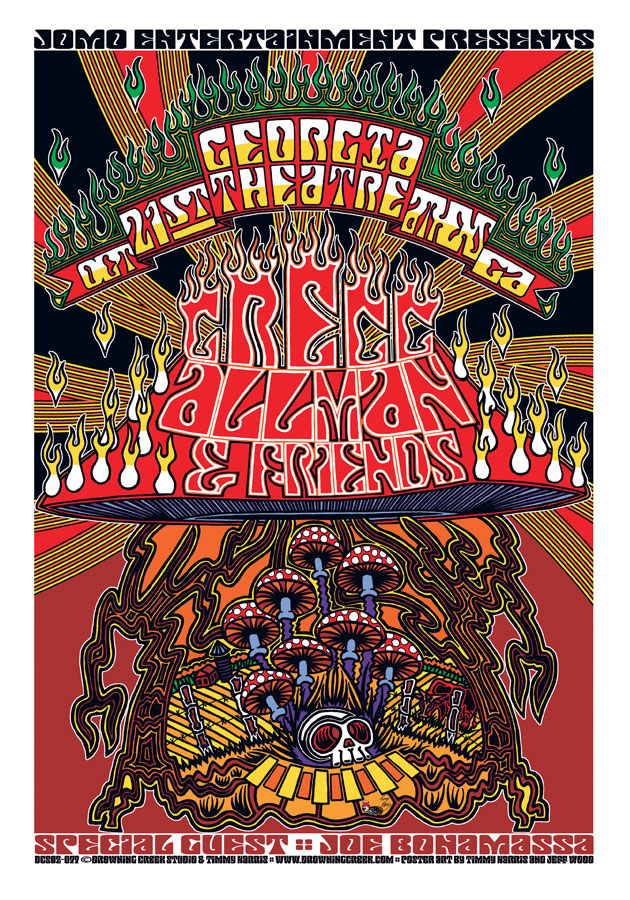 Gregg Allman & Friends — Finished Poster