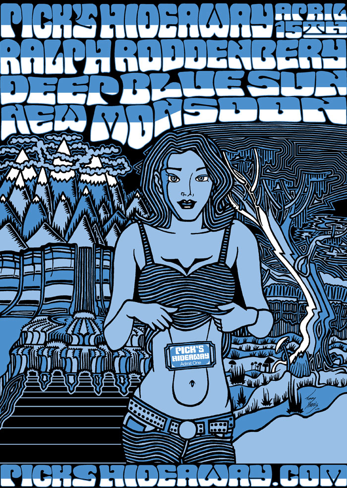 Pick's Hideaway Blue — Poster