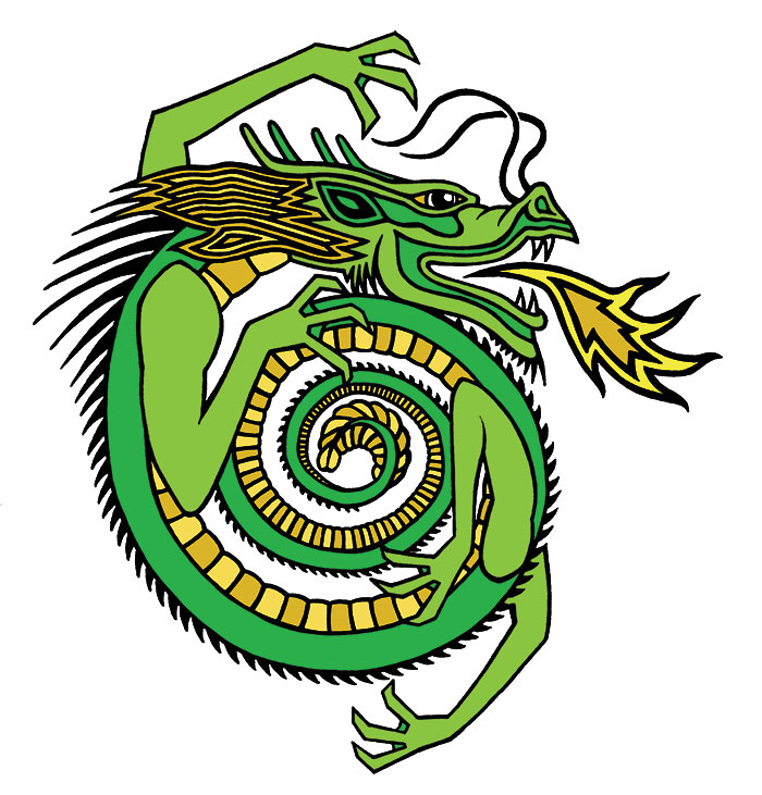 Spiral Dragon — Green Color Version