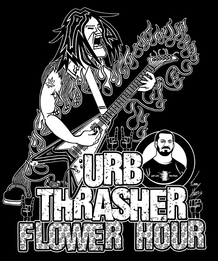 Urb Thrasher Flower Hour — T-Shirt Design